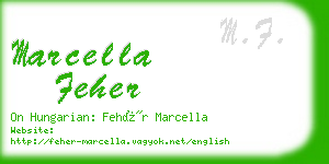 marcella feher business card